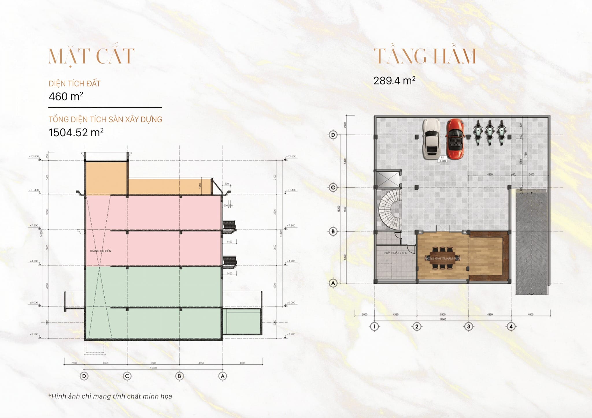 Bản vẽ căn góc 460m2 biệt thự Mansion Vạn Phúc mặt sông Sài Gòn