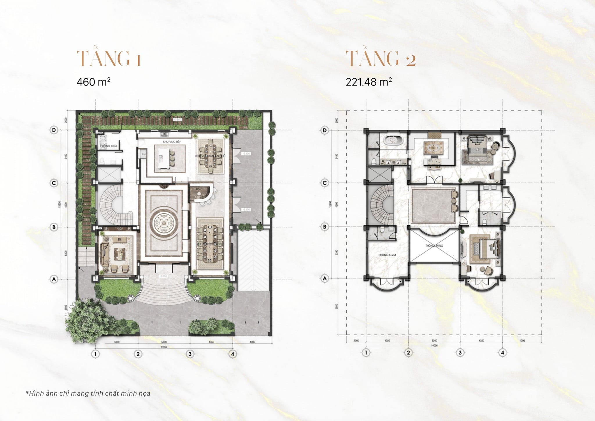 Bản vẽ căn góc 460m2 biệt thự Mansion Vạn Phúc mặt sông Sài Gòn
