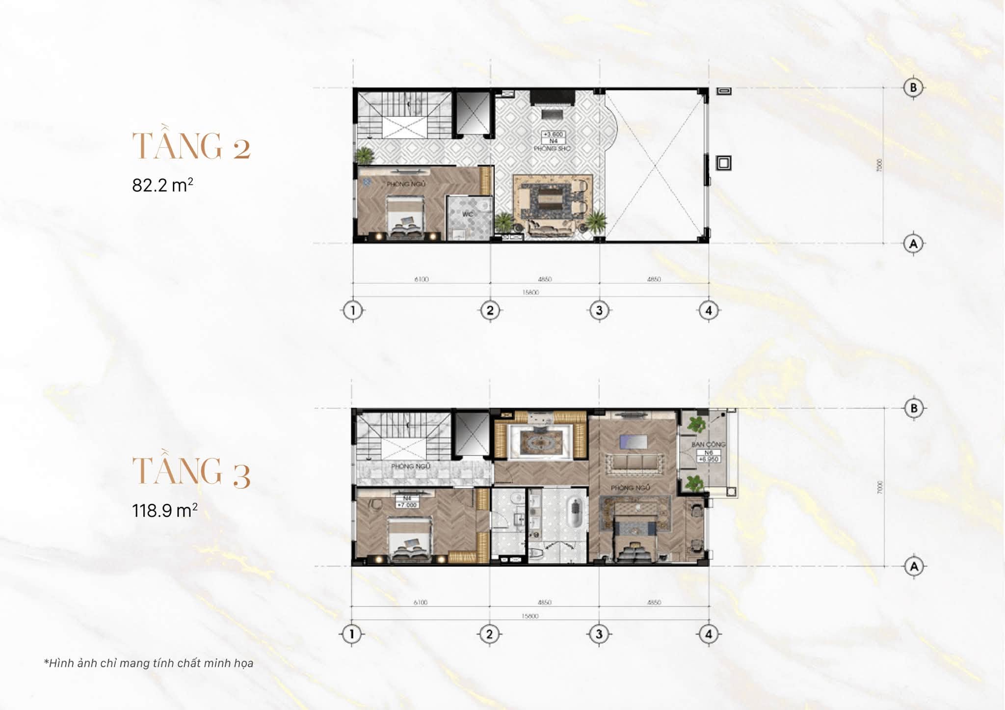 Bản vẽ xây dựng biệt thự Sunlake Villas trong khu đô thị Vạn Phúc