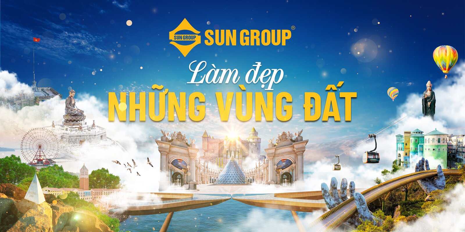 Sun Group "làm đẹp những vùng đất" thông qua chiến lược đầu tư các tổ hợp du lịch, nghỉ dưỡng và giải trí đẳng cấp, khác biệt, kiến trúc độc đáo.